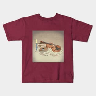 Playing the Violin Kids T-Shirt